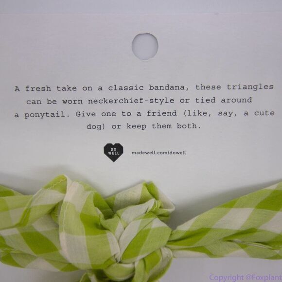 ‎NEW Madewell Two-Pack Triangle Bandanas - Picture 7 of 13